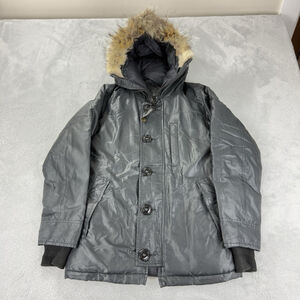 Vintage Canada Goose Women's Sz S Down Black Parka Jacket 3425JL Made In Canada